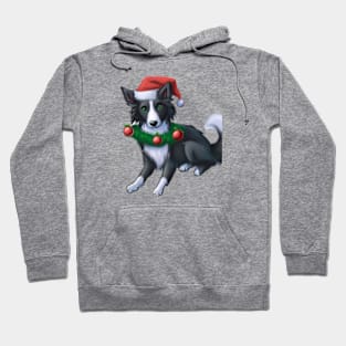 Cute Border Collie Drawing Hoodie